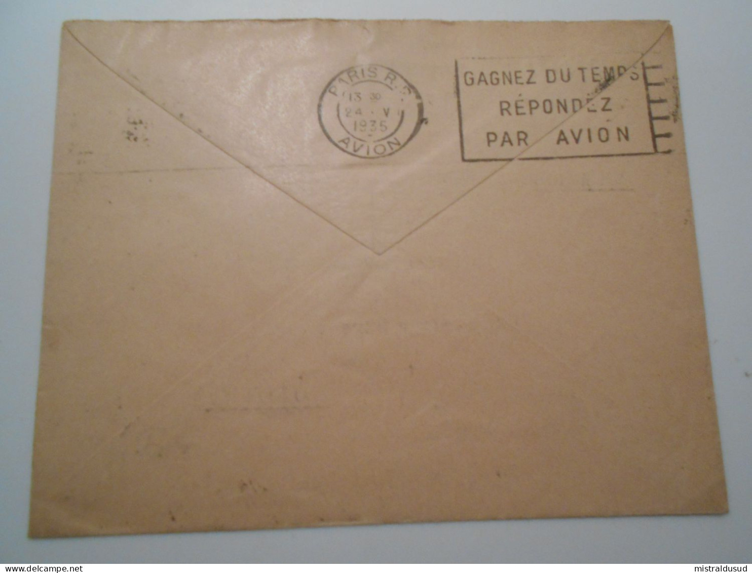 France Poste Aerienne , Lettre Recommandee De Paris 1935 Pour London - 1927-1959 Briefe & Dokumente