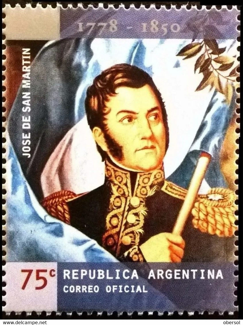 Argentina 2000 San Martin MNH Stamp - Nuovi