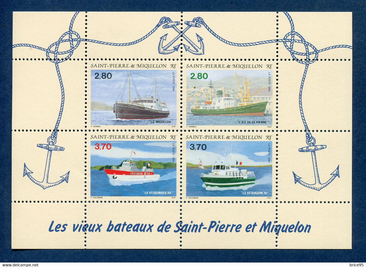 Saint Pierre Et Miquelon - YT Bloc N° 4 ** - Neuf Sans Charnière - 1994 - Blokken & Velletjes