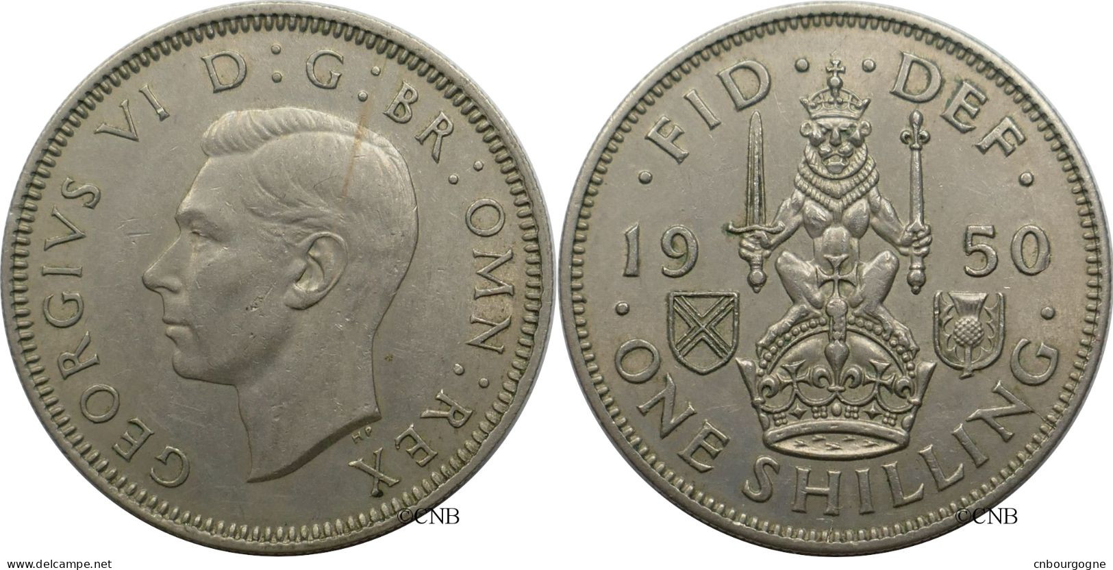 Royaume-Uni - George VI - One Shilling 1950 Écosse - SUP/AU55 - Mon6197 - I. 1 Shilling