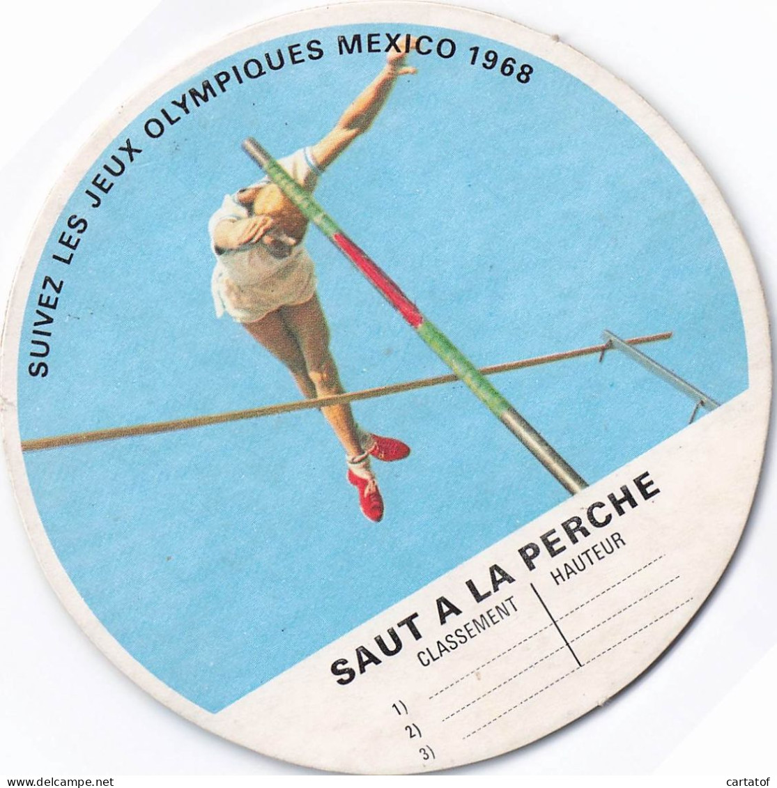 JEUX OLYMPIQUE MEXICO 1968 . Le Saut à La Perche - Hotel Keycards