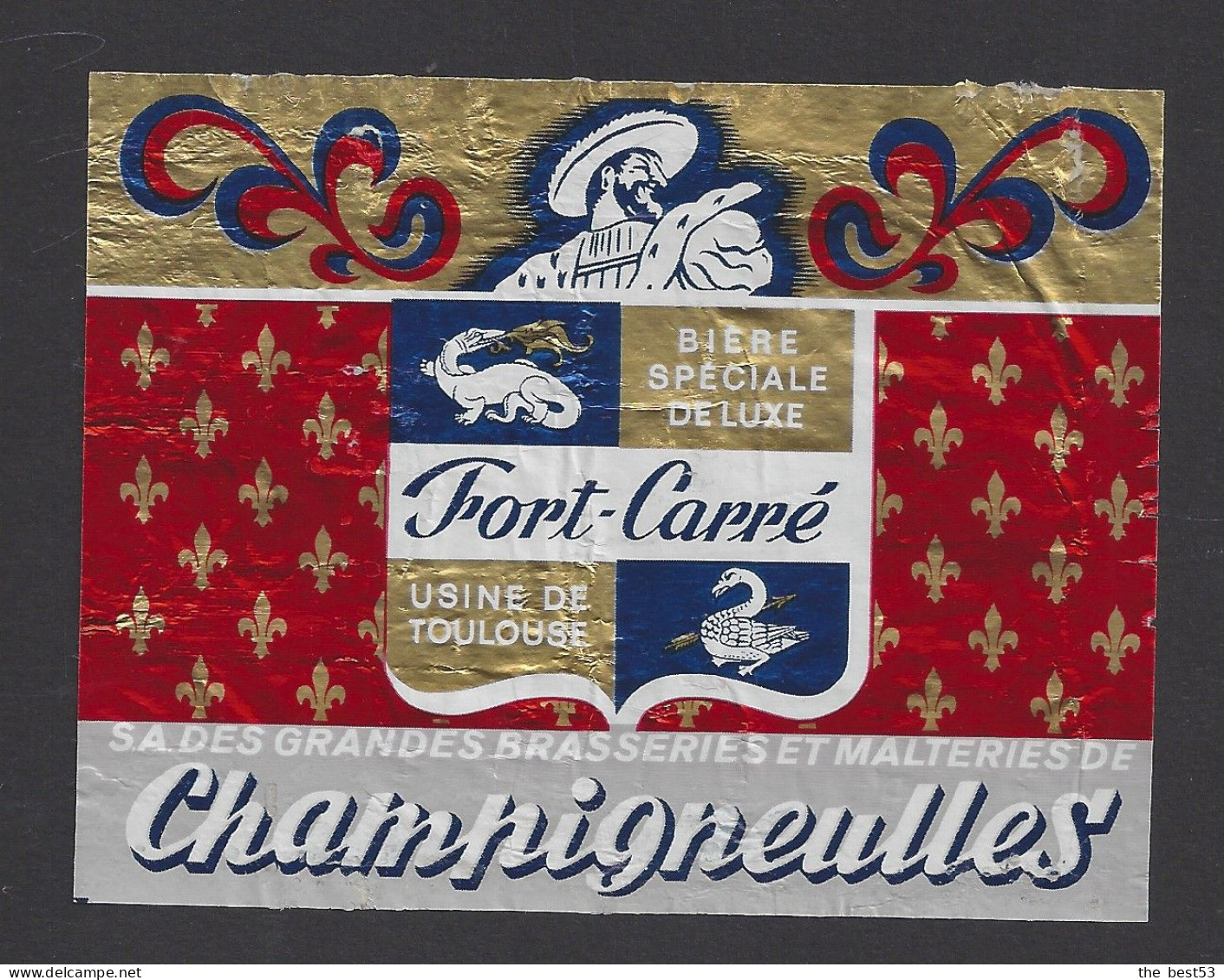 Etiquette De Bière Spéciale De Luxe  -  Fort Carré  -  Brasserie Champigneulles  à  Toulouse  (31) - Bière