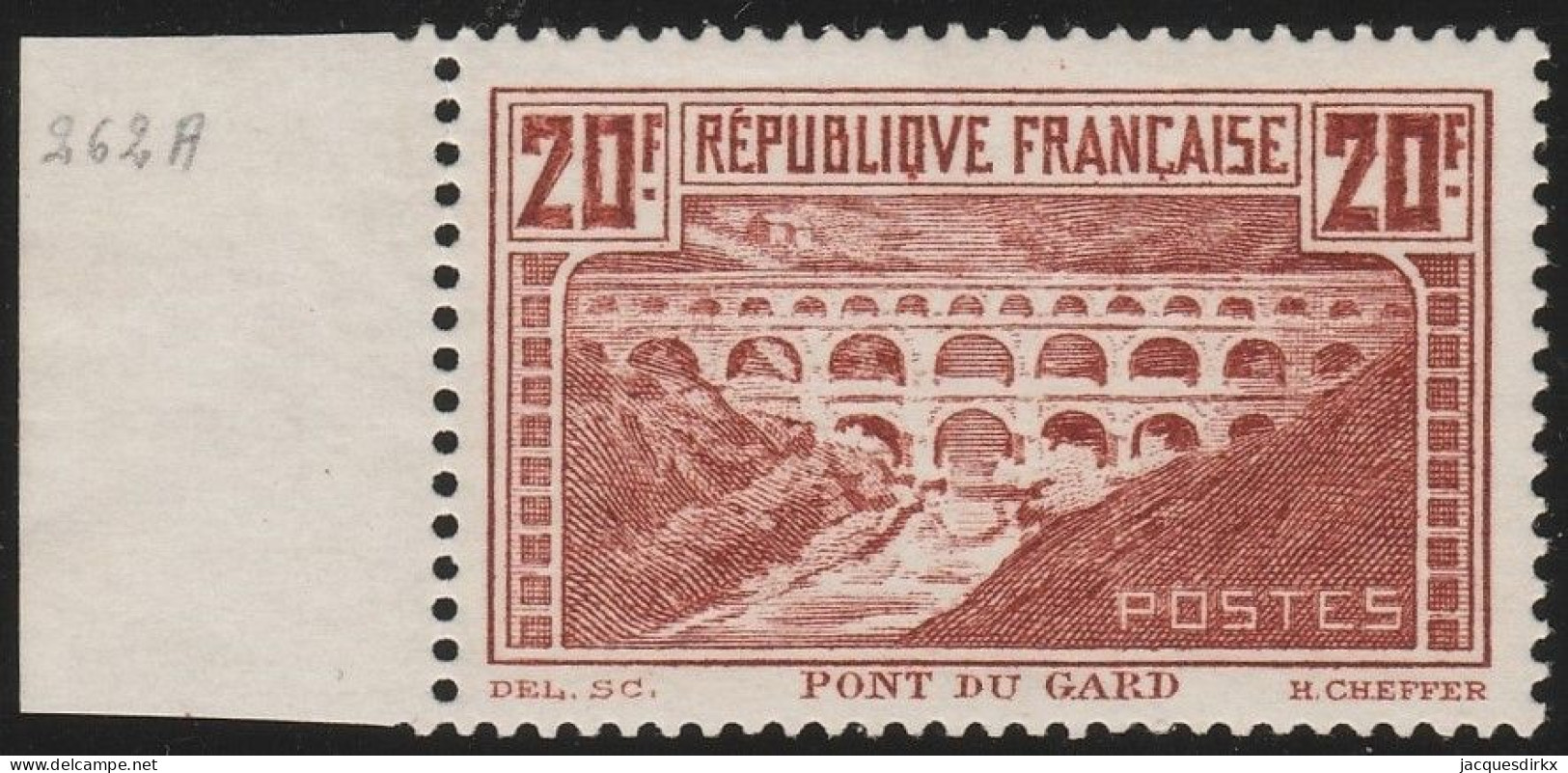France  .  Y&T   .   262A   (2 Scans)     .  **   .     Neuf Avec Gomme D'origine Et SANS Charnière - Unused Stamps