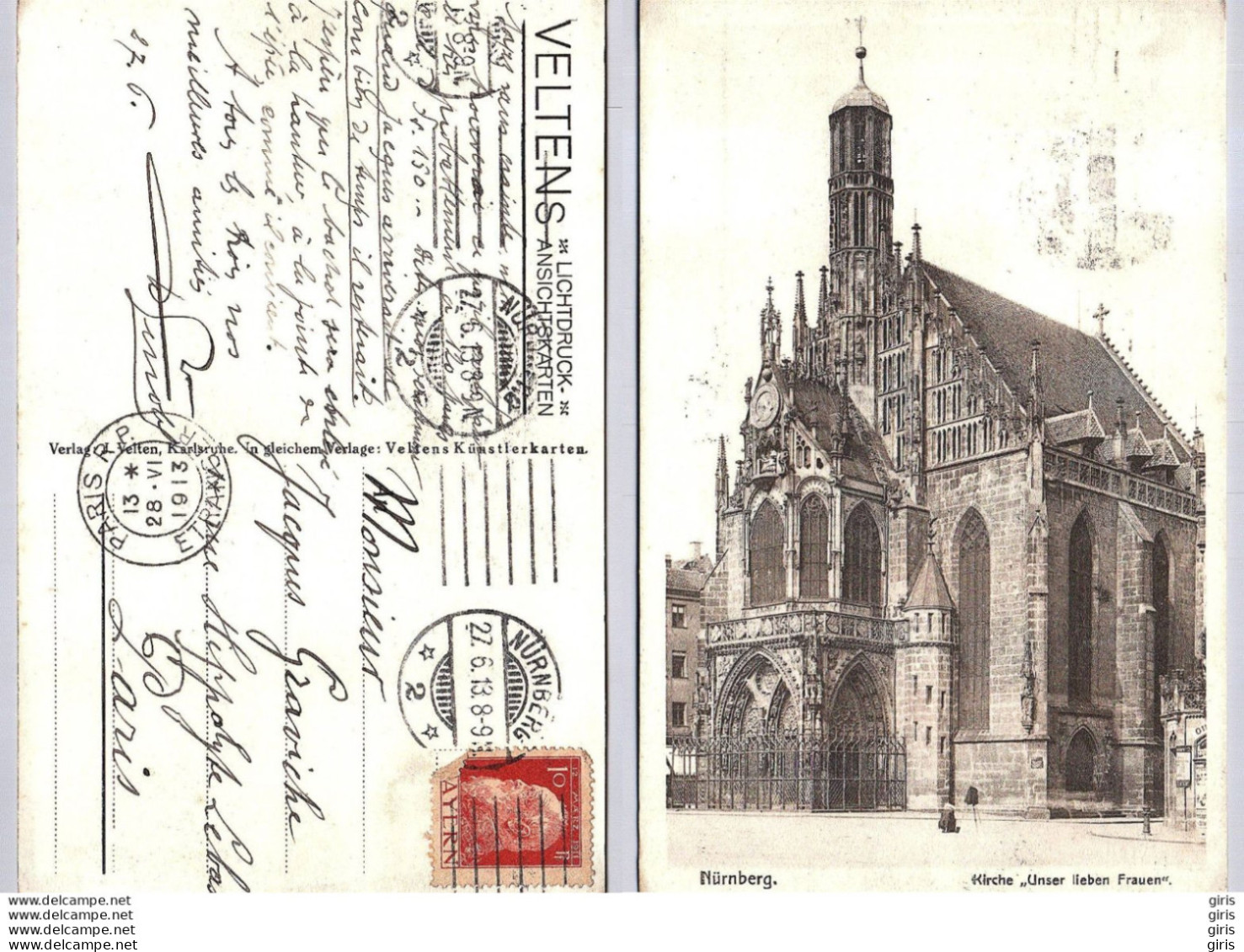Allemagne - Bavière - Nürnberg - Kirche "Unser Lieben Frauen" - Neuburg
