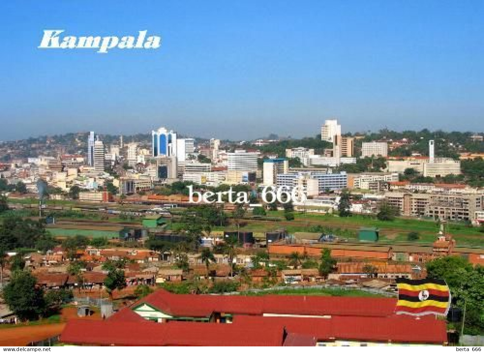 Uganda Kampala Overview New Postcard - Uganda
