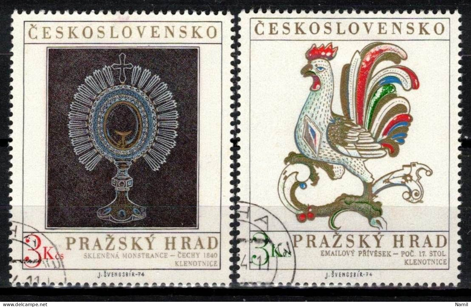 Tchécoslovaquie 1974 Mi 2201-2 (Yv 2046-7), Obliteré - Used Stamps