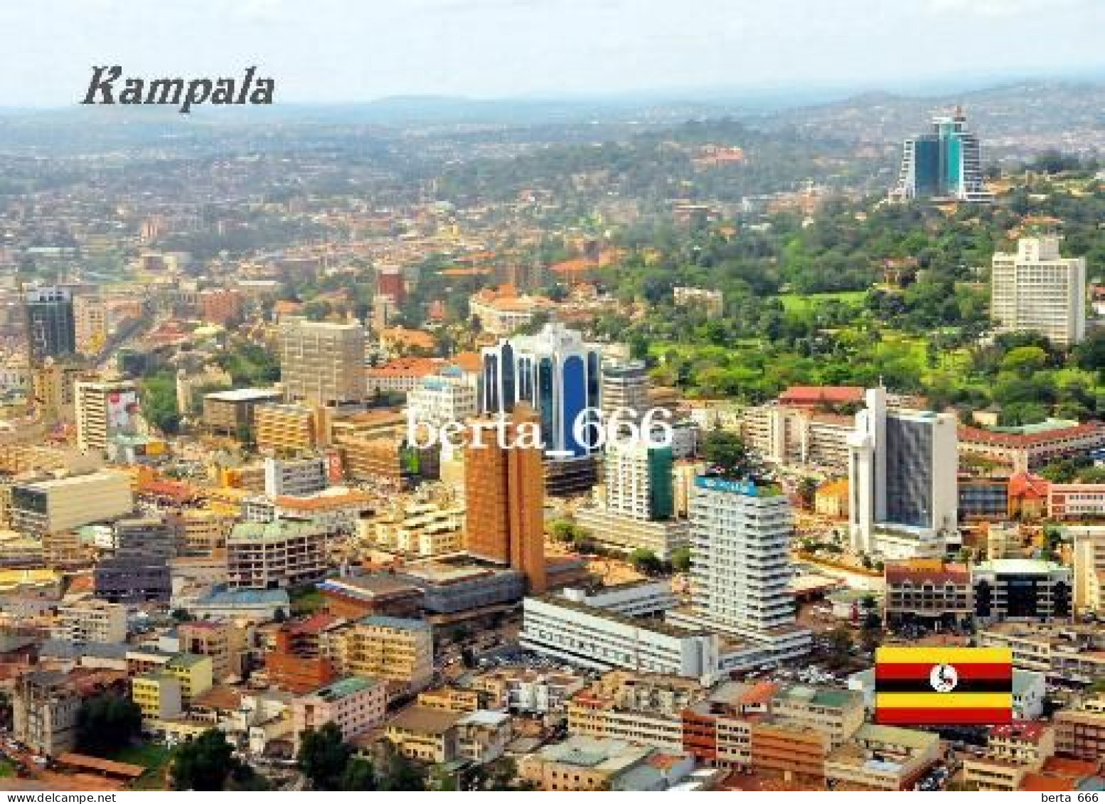 Uganda Kampala Aerial View New Postcard - Uganda