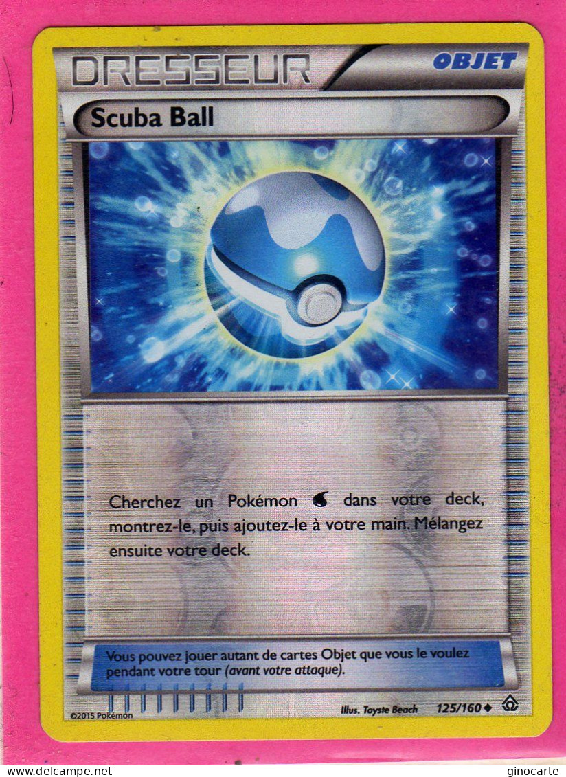 Carte Pokemon Francaise 2015 Xy Promo Choc 125/160 Scuba Ball Reverse Neuve - XY