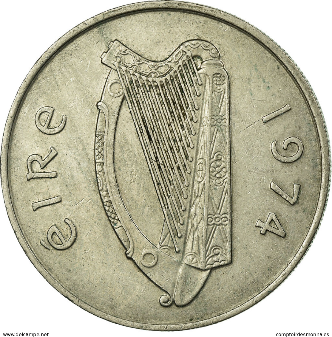 Monnaie, IRELAND REPUBLIC, 10 Pence, 1974, TTB, Copper-nickel, KM:23 - Ireland