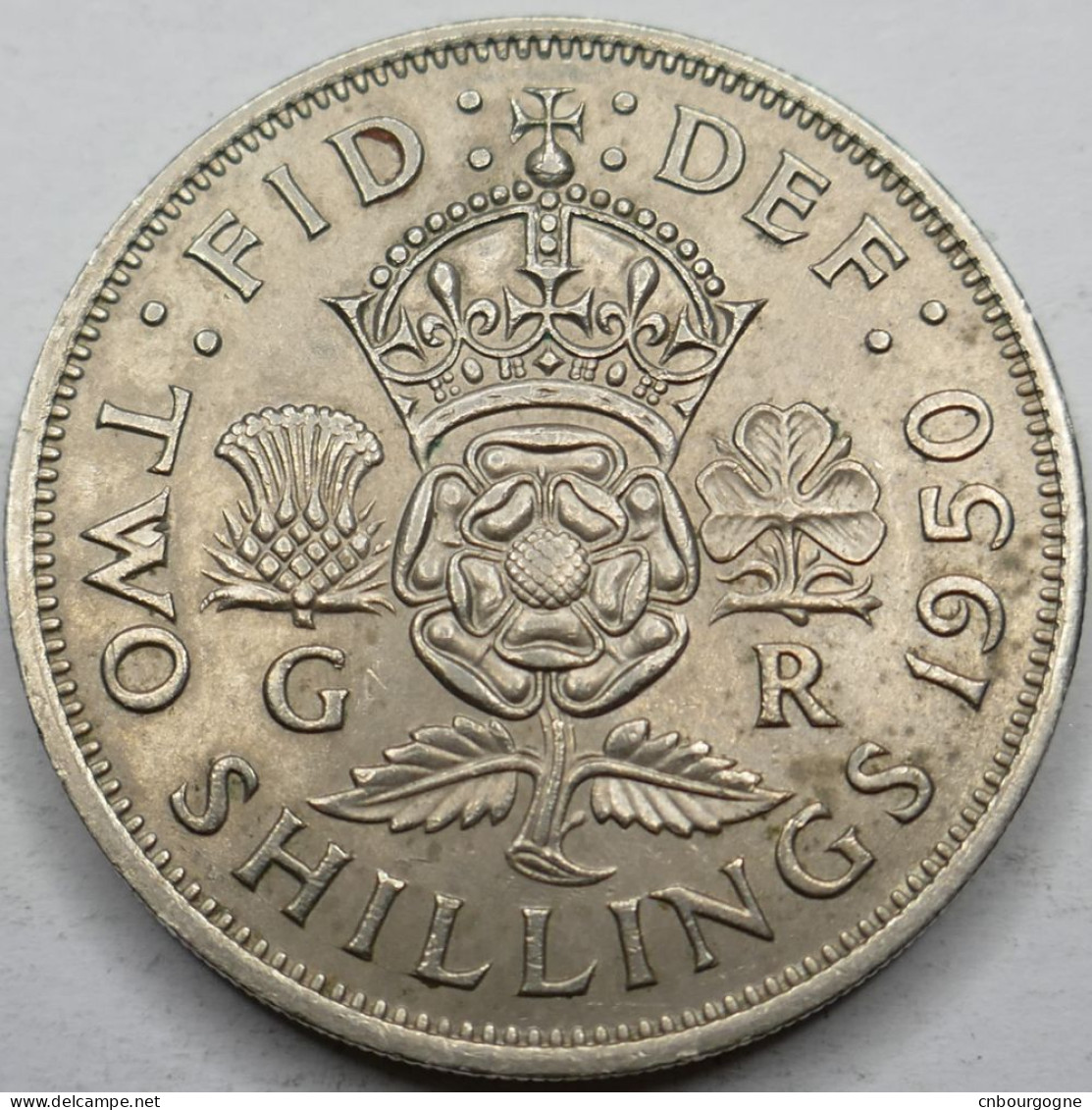 Royaume-Uni - George VI - Two Shillings 1950 - SUP/AU55 - Mon6201 - J. 1 Florin / 2 Shillings