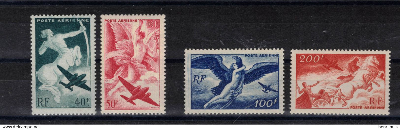 FRANCE  Timbres Neufs ** De 1946  ( Ref 4980 ) Poste Aérienne - Allégories - 1927-1959 Mint/hinged
