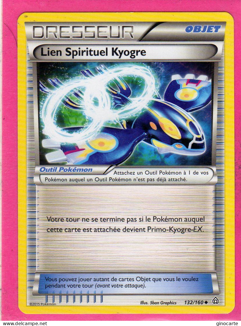 Carte Pokemon Francaise 2015 Xy Promo Choc 132/160 Lien Spirituel Kyogre Neuve - XY