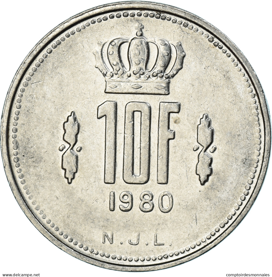Monnaie, Luxembourg, 10 Francs, 1980 - Luxemburgo