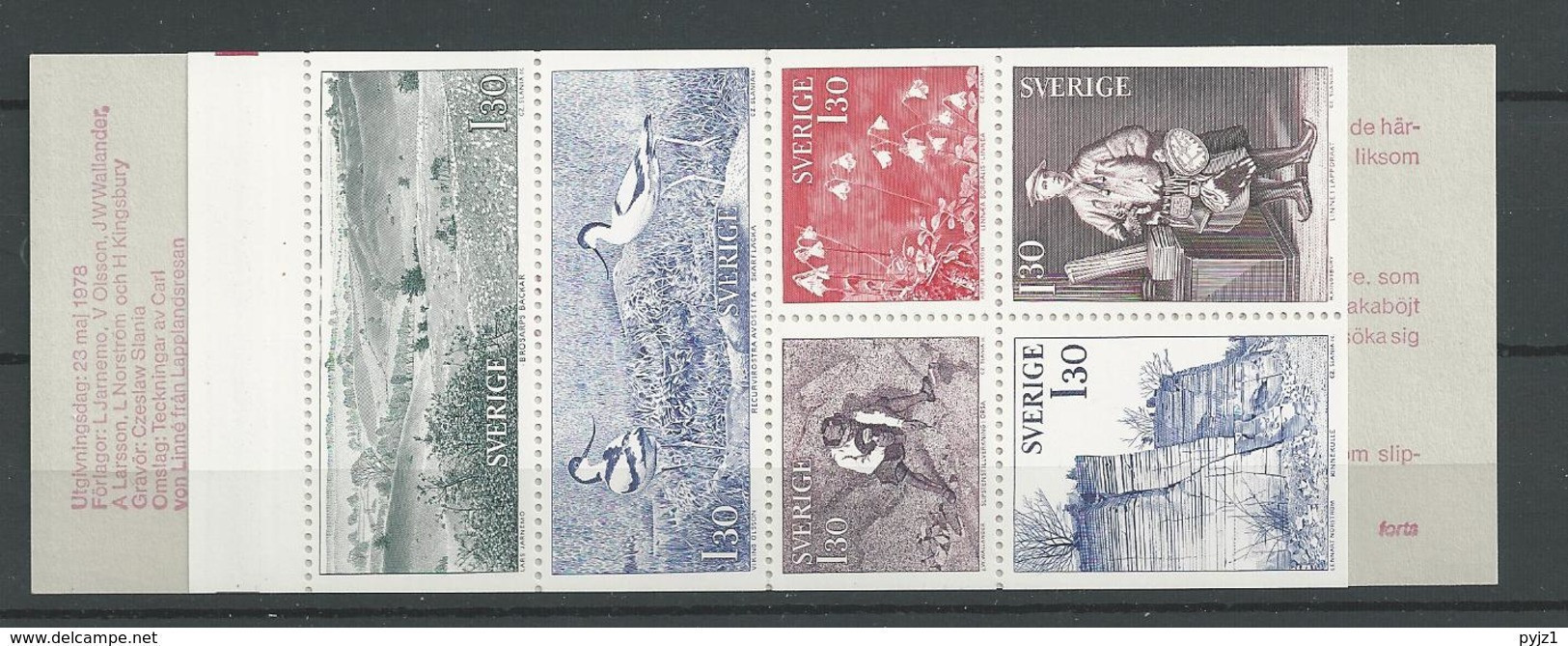 1978 MNH Booklet Sweden - 1951-80