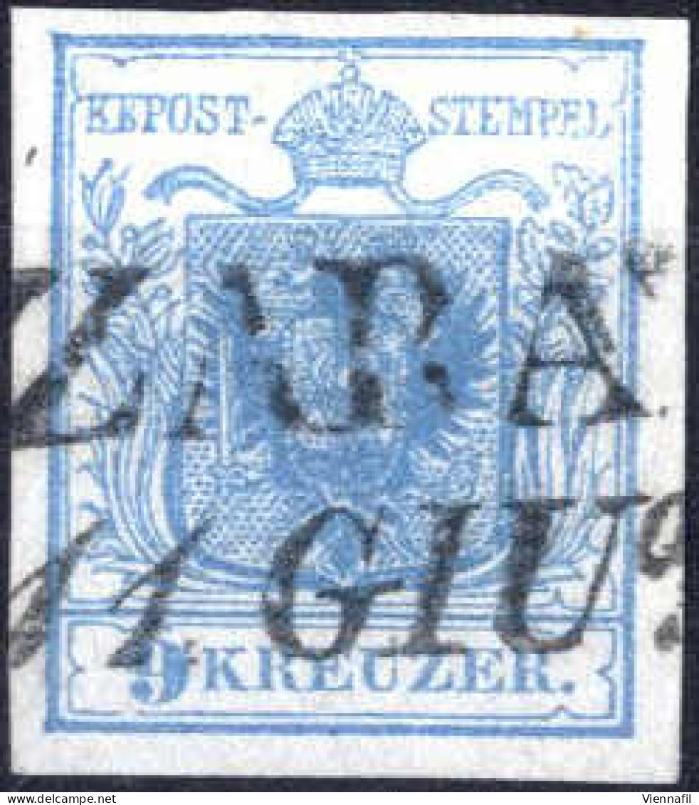 O 1850, 9 Kr. Blau In Type I, P 293, Index 1, Gestempelt, ANK 5 I - Other & Unclassified