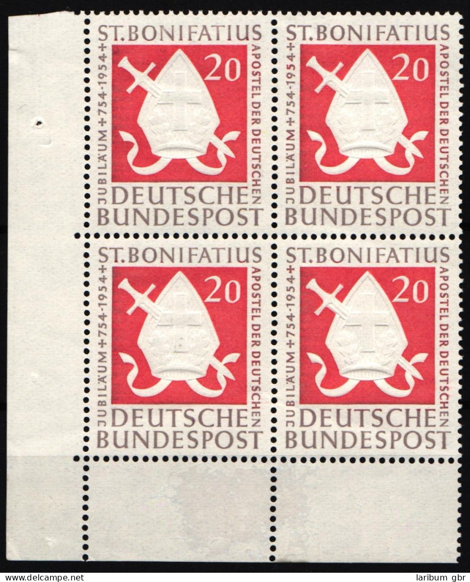 BRD Bund 199 Postfrisch 4er Block Vom Eckrand #NG437 - Otros & Sin Clasificación