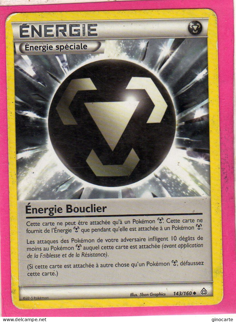 Carte Pokemon Francaise 2015 Xy Promo Choc 143/160 Energie Bouclier Occasion - XY