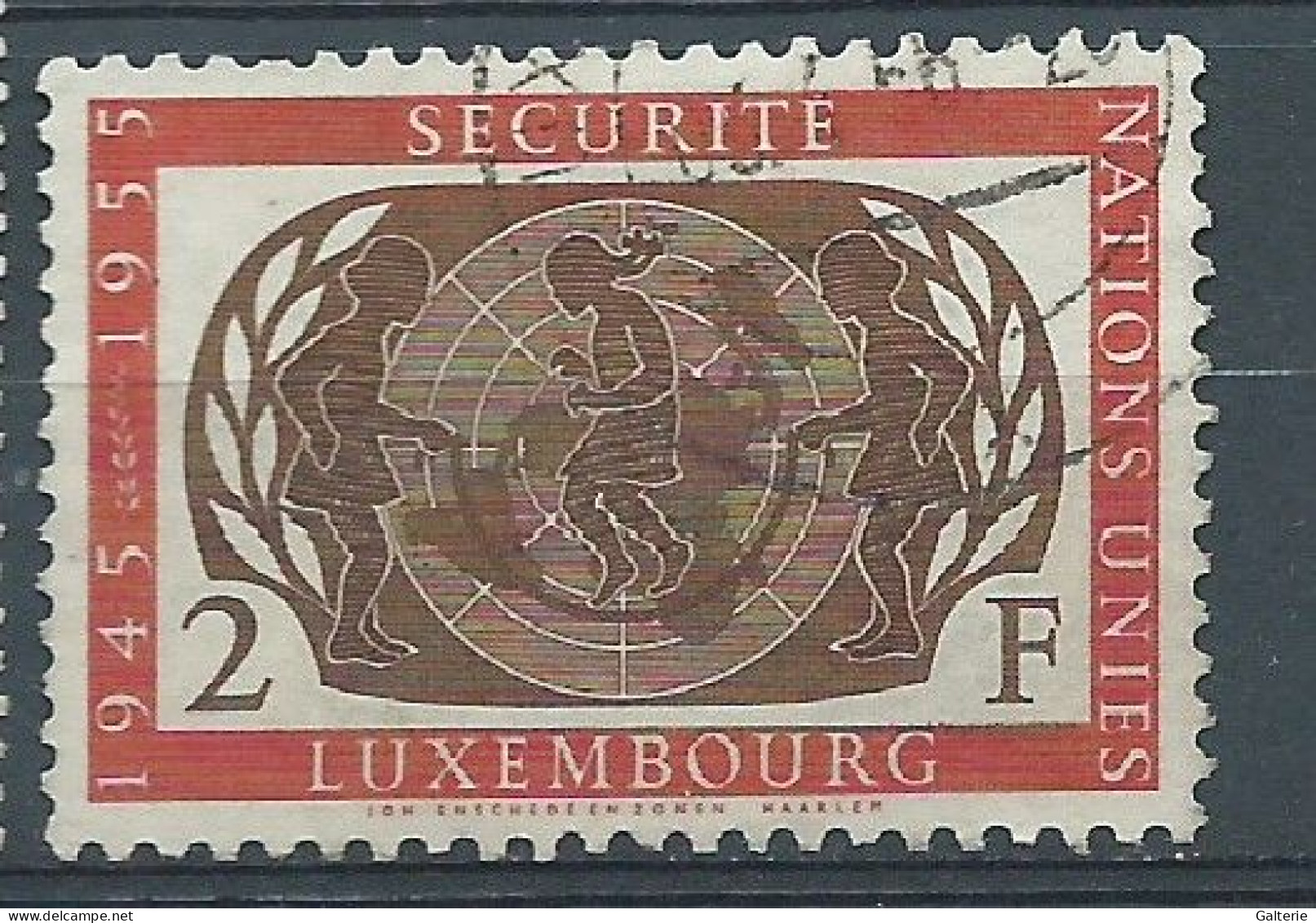 LUXEMBOURG - Obl - 1955 - YT N° 497 - 10e Anniv Des Nations Unies - Gebruikt