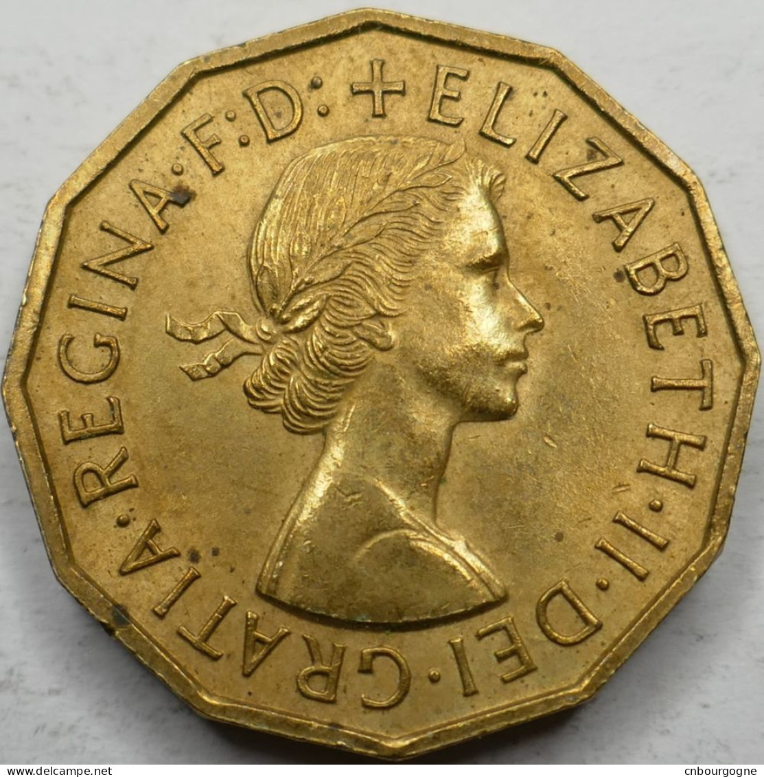 Royaume-Uni - Elizabeth II - Three Pence 1954 - SUP/AU58 - Mon6209 - F. 3 Pence