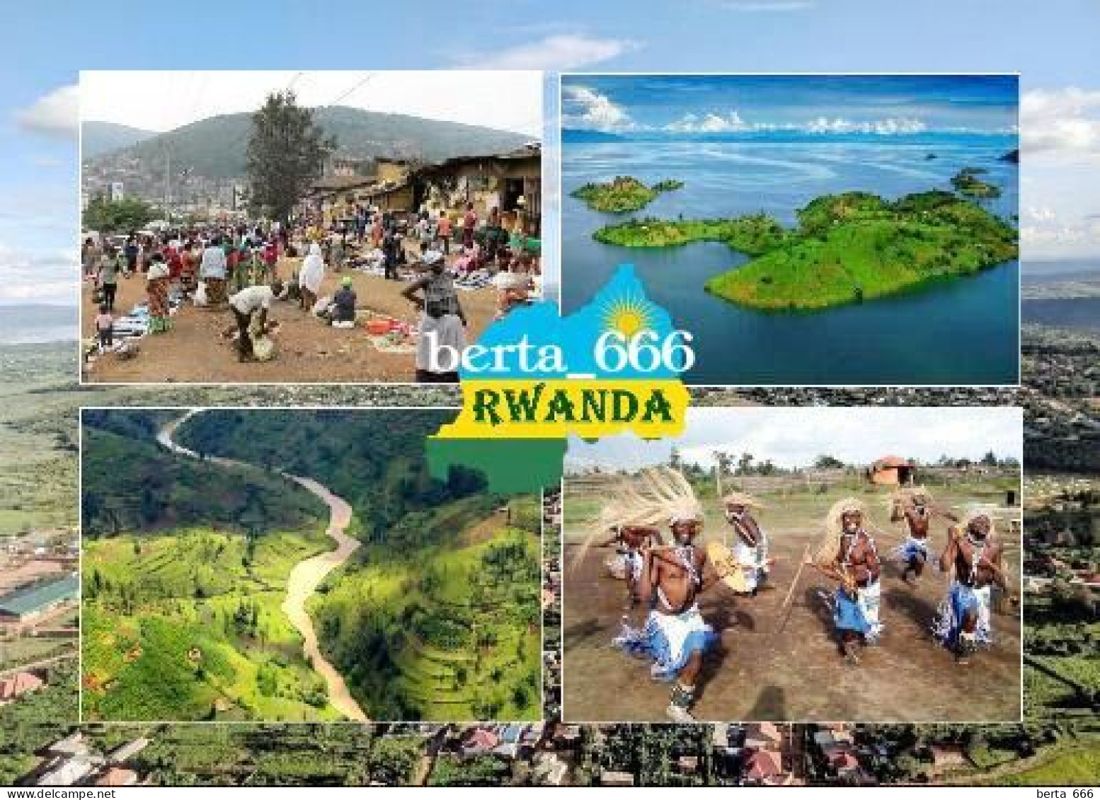 Rwanda Multiview New Postcard - Ruanda