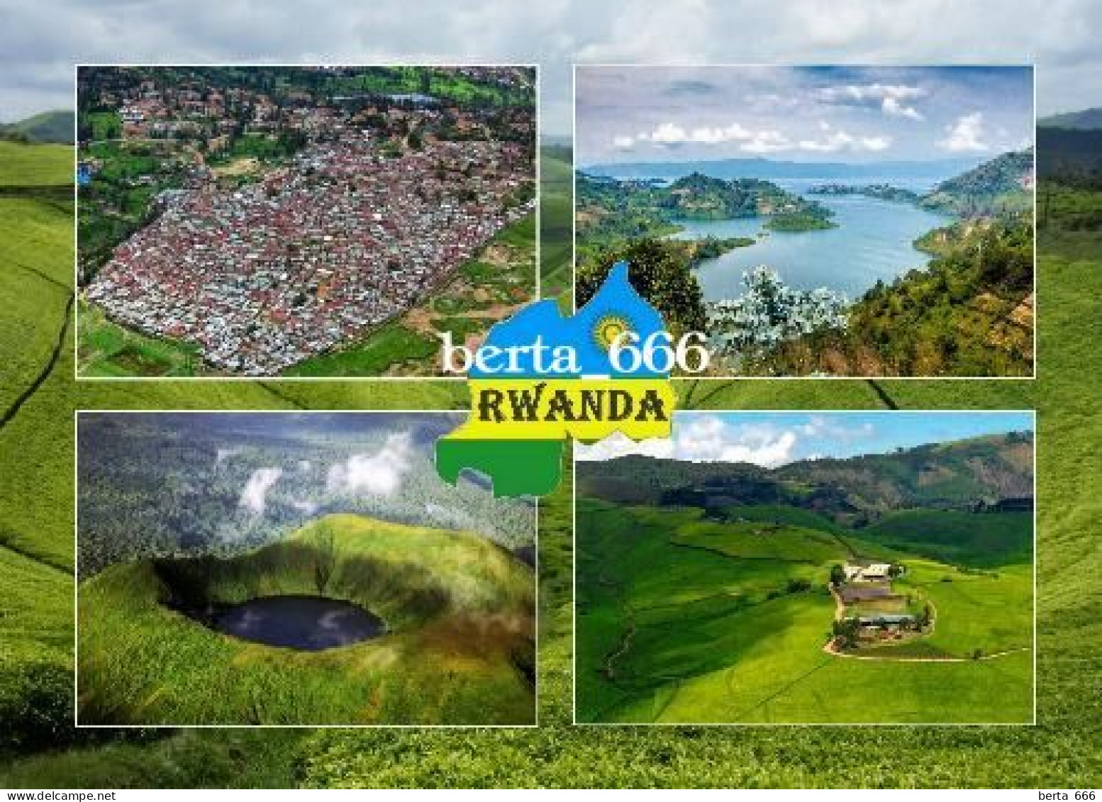 Rwanda Multiview New Postcard - Ruanda