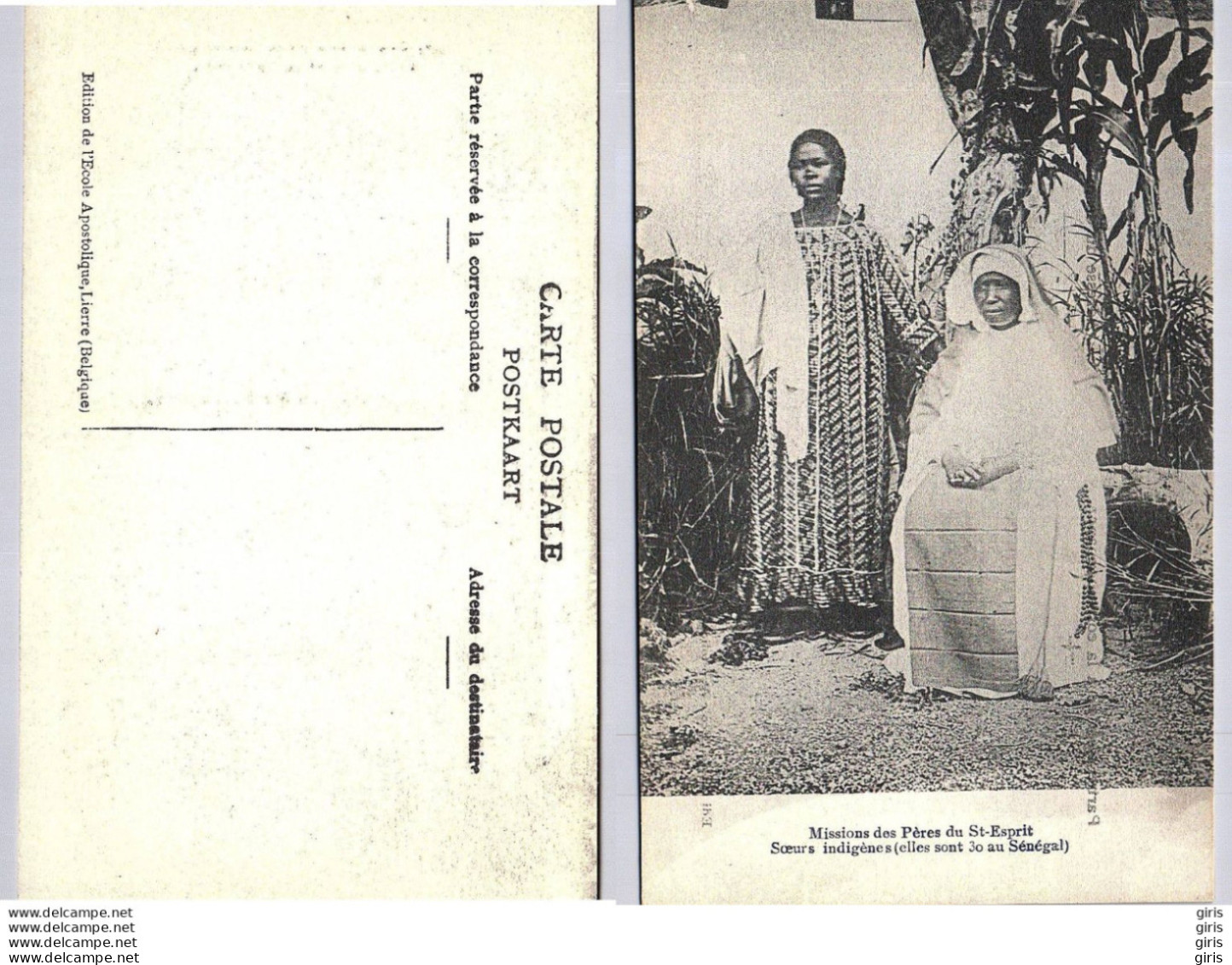 Afrique - Missions Des Pères Du Saint Esprit - Sœurs Indigènes - Non Classés