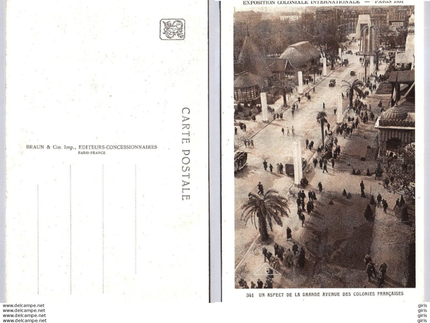 CP - Evénements - Exposition Coloniale Internationale Paris 1931 - Un Aspect De La Grande Avenue Des Colonies Françaises - Expositions