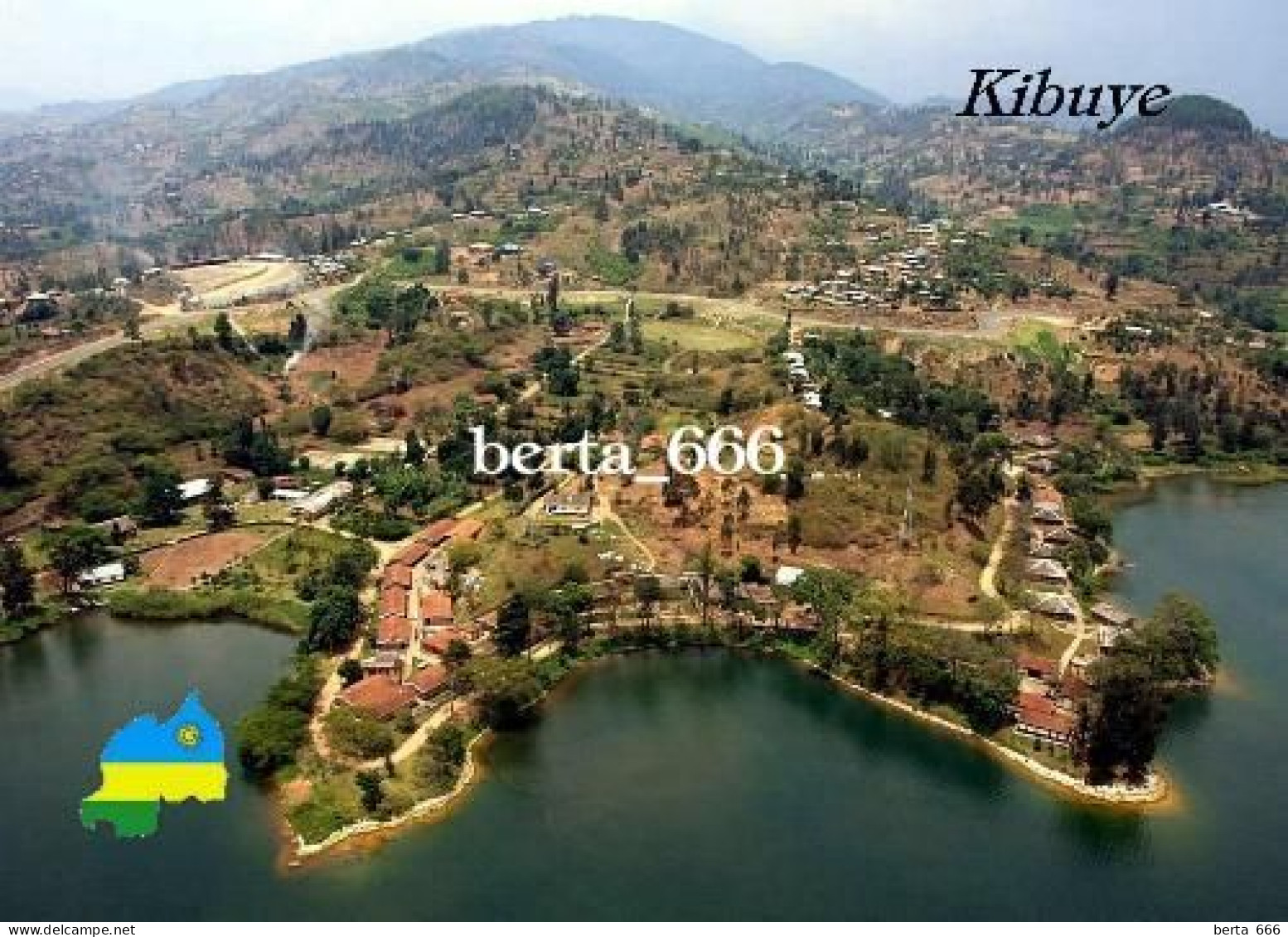 Rwanda Kibuye Lake Kivu Aerial View New Postcard - Ruanda