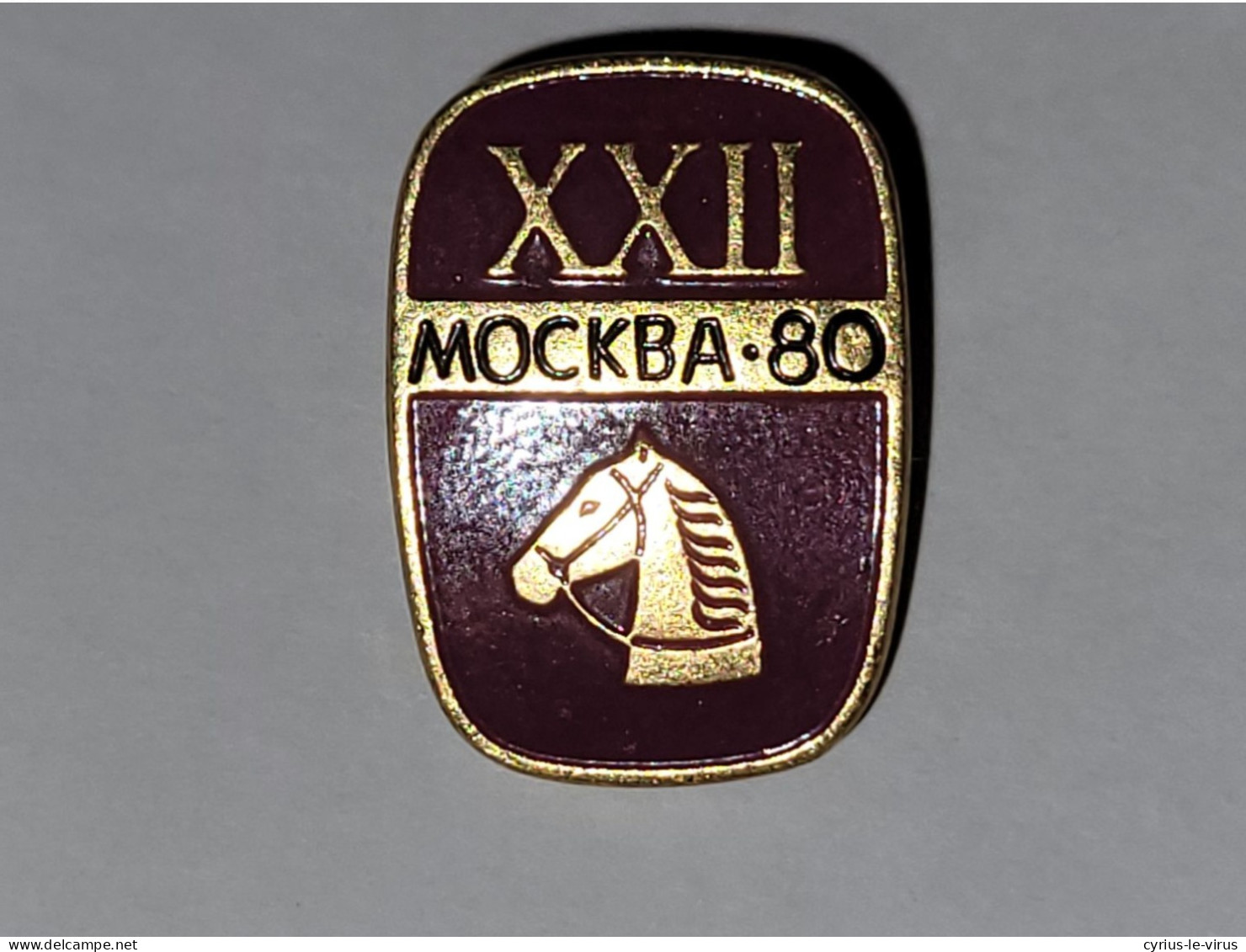 Pin's Jeux Olympiques De Moscou 1980  ** Sports Equestres - Other & Unclassified