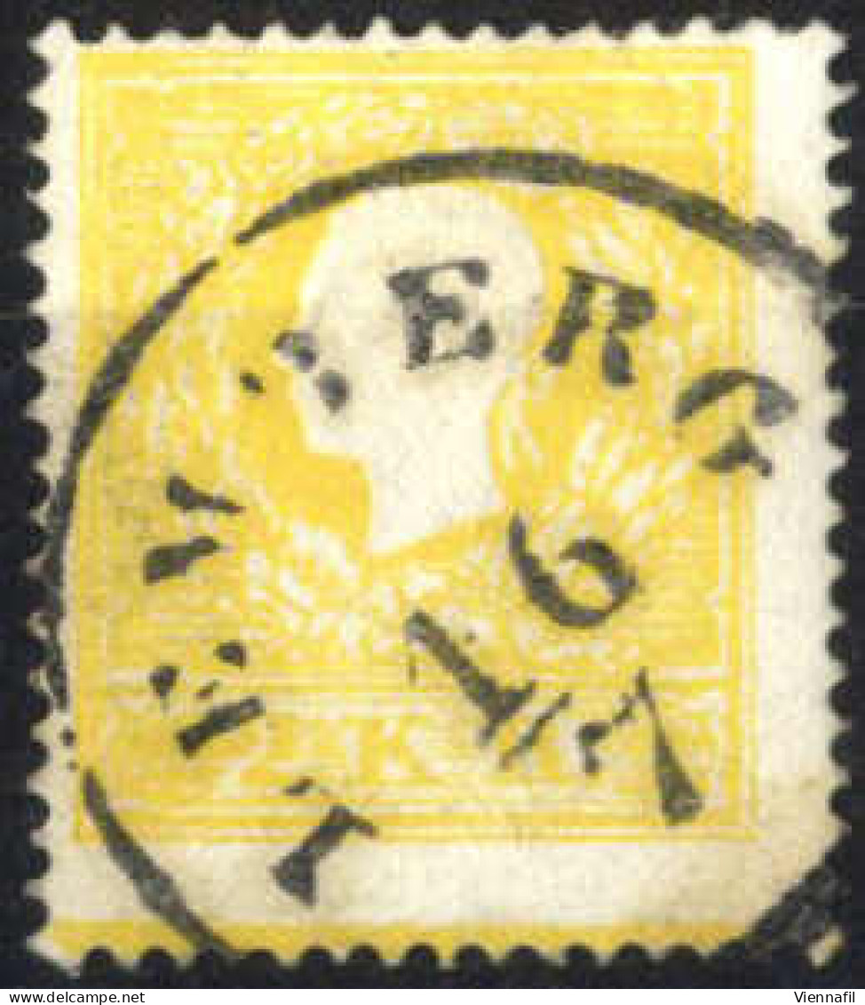 O 1858, 2 Kreuzer Dunkelgelb In Type II Mit Andreaskreuzansatz Unten, Gestempelt Lemberg 16.7., Pracht, Befund Goller, A - Other & Unclassified