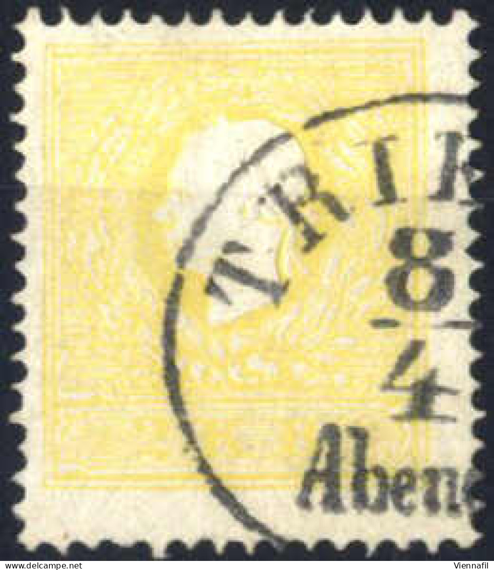 O 1859, 2 Kr. Gelb In Type II, Entwertet "Triest 8/4 Abend", ANK 10 IIa - Sonstige & Ohne Zuordnung
