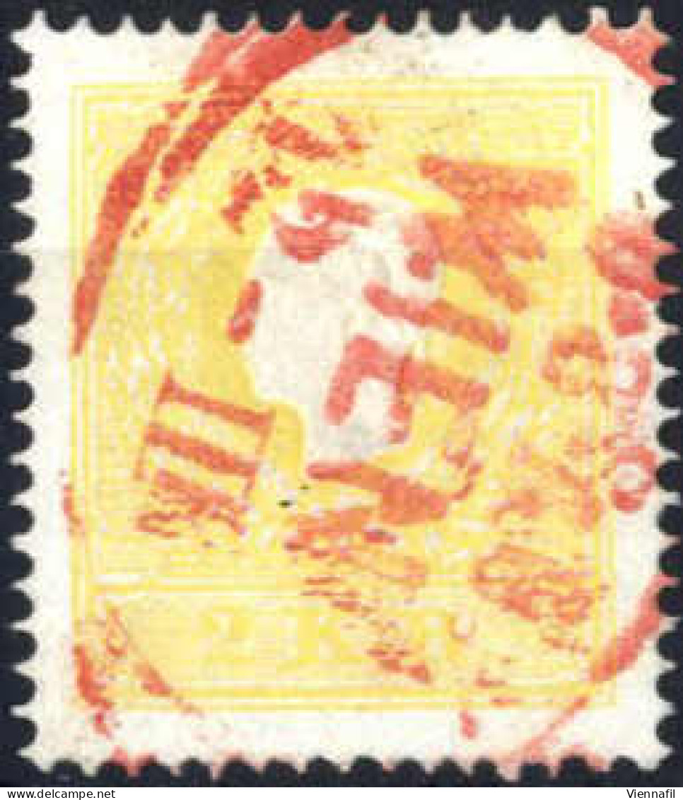 O 1859, 2 Kr. Gelb In Type II, Entwertet Mit Rotstempel "Wien 12.III", Signiert AD, ANK 10 IIa - Sonstige & Ohne Zuordnung