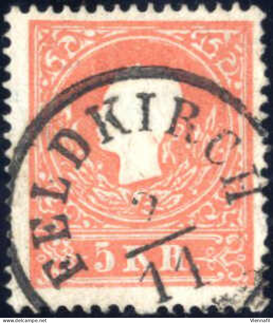 O/cover 1858, 5 Kreuzer Rot Type I Auf Brief Von Salzburg Den 3.11. Und Marke Von Feldkirch Am 2.11. (vermutlich 2. Und  - Autres & Non Classés