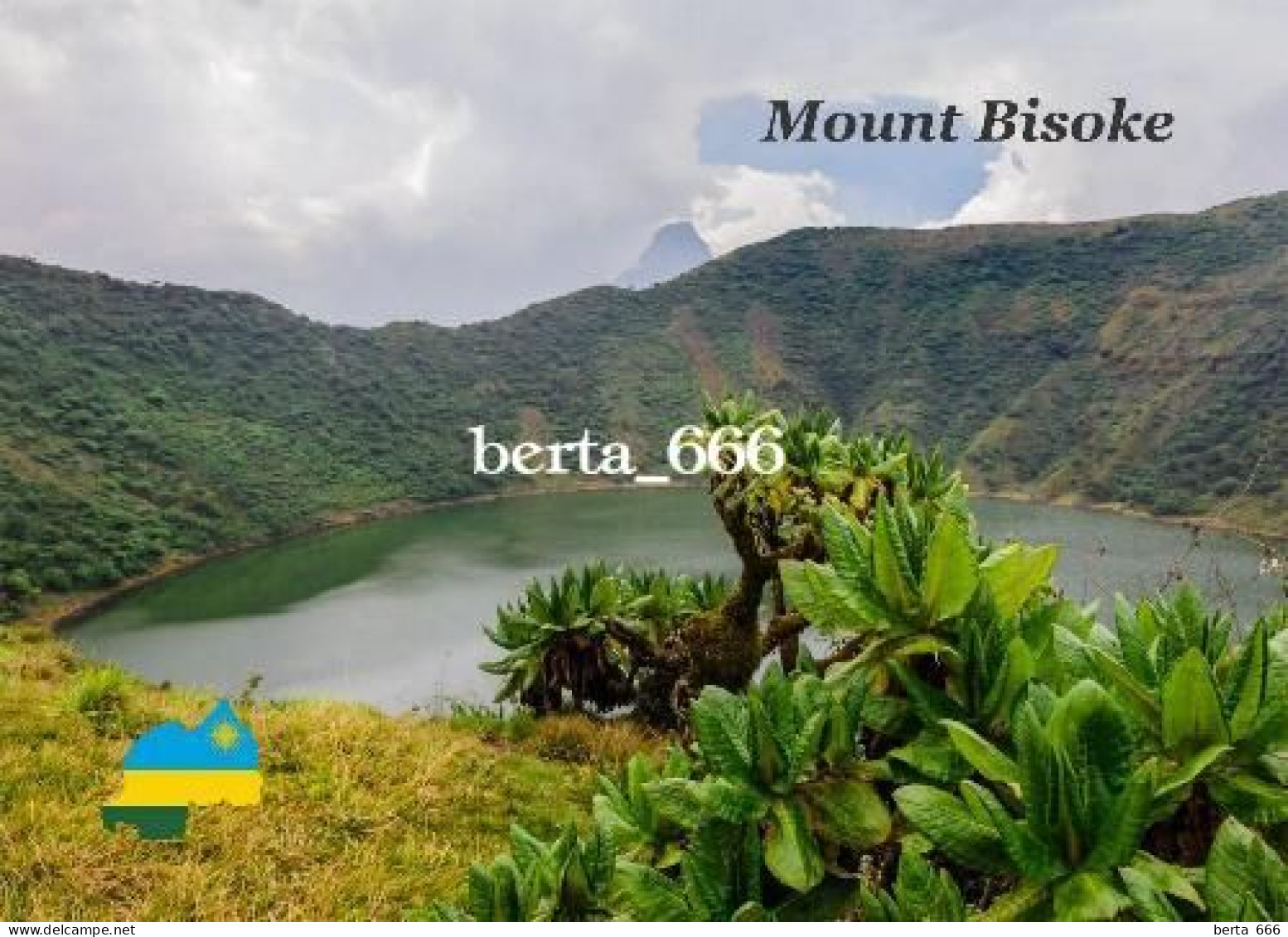 Rwanda Mount Bisoke Crater Lake New Postcard - Rwanda