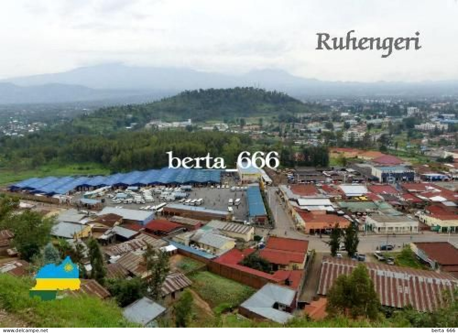 Rwanda Ruhengeri Overview New Postcard - Rwanda