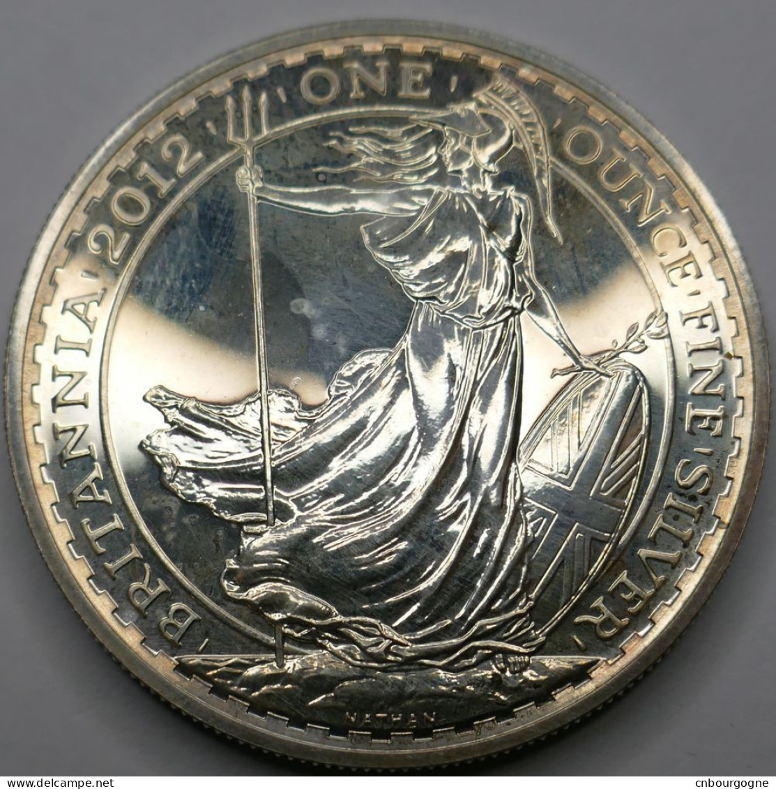 Royaume-Uni - Elizabeth II - Two Pounds - One Ounce Fine Silver 2012 - AUNC Hairlines - Mon6088 - 2 Pond