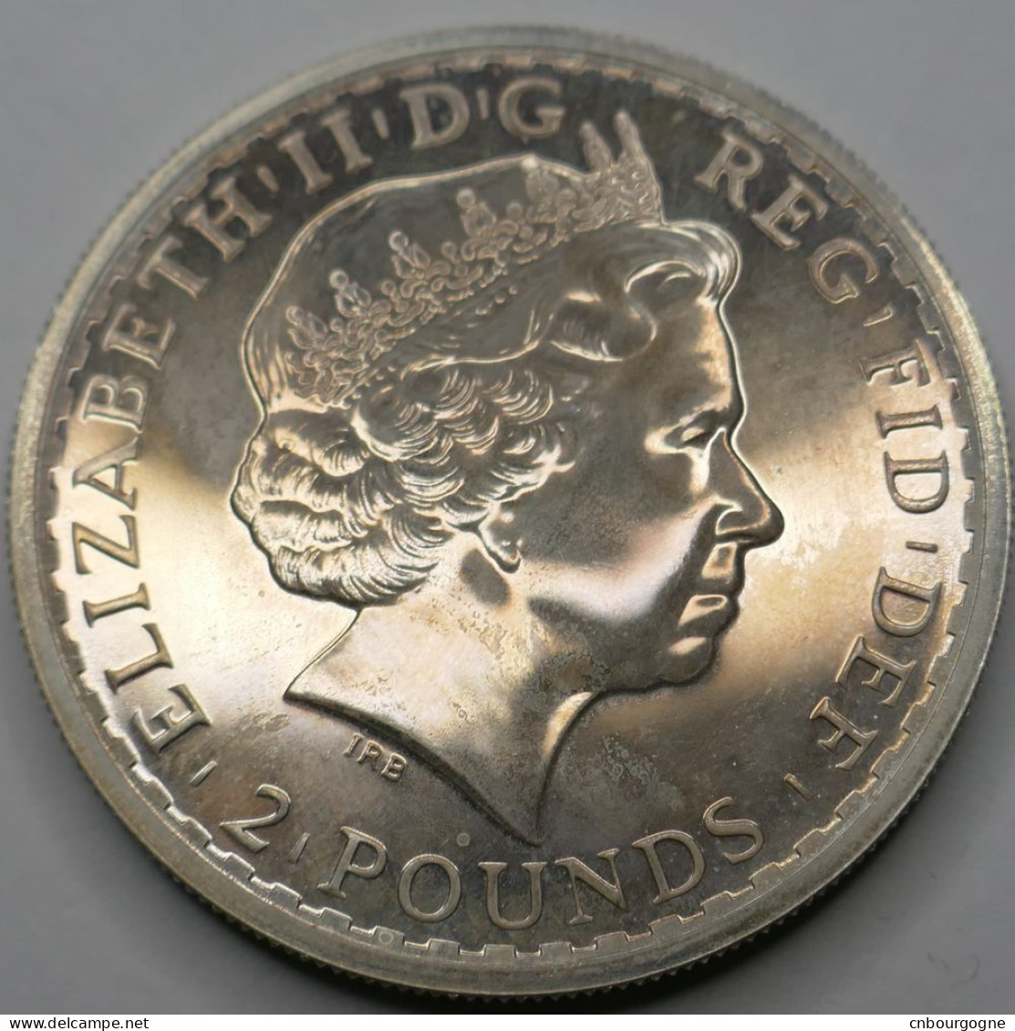 Royaume-Uni - Elizabeth II - Two Pounds - One Ounce Fine Silver 2012 - AUNC Hairlines - Mon6088 - 2 Pounds