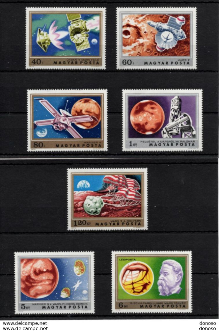 HONGRIE 1974 ESPACE MARS Yvert 2357-2362 + PA 368, Michel 2931-2937 NEUF** MNH Cote 5,50 Euros - Unused Stamps