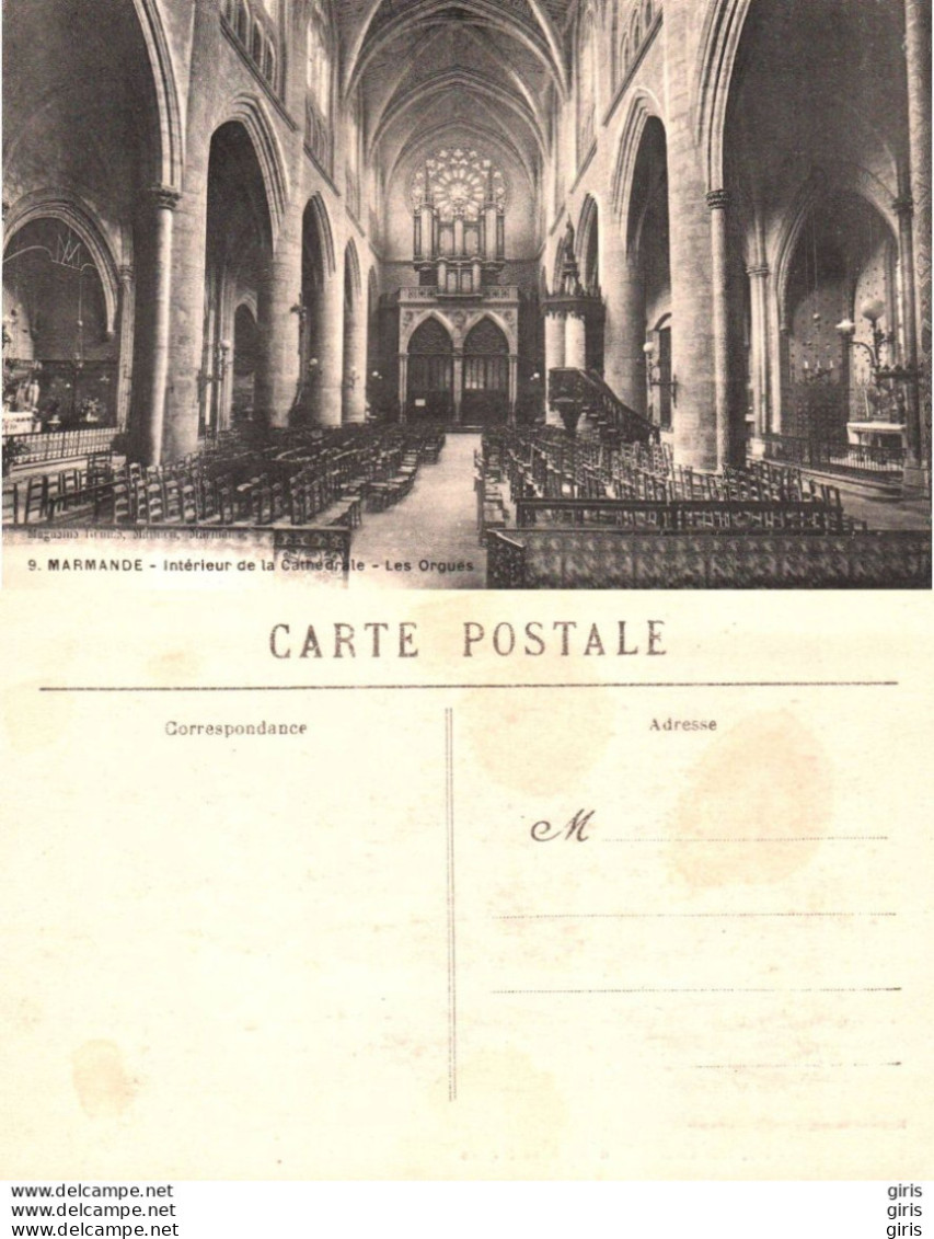 47 - Lot Et Garonne - Marmande - Intérieur De La Cathedrale - Marmande