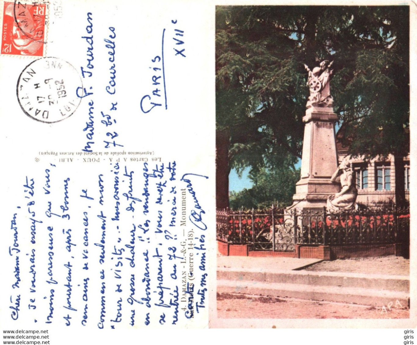 47 - Lot Et Garonne - Damazan - Le Monument Aux Morts - Damazan