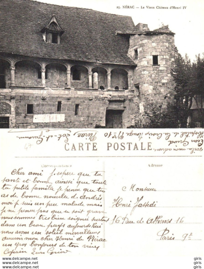 47 - Lot Et Garonne - Nérac - Vieux Château D'Henri IV - Nerac