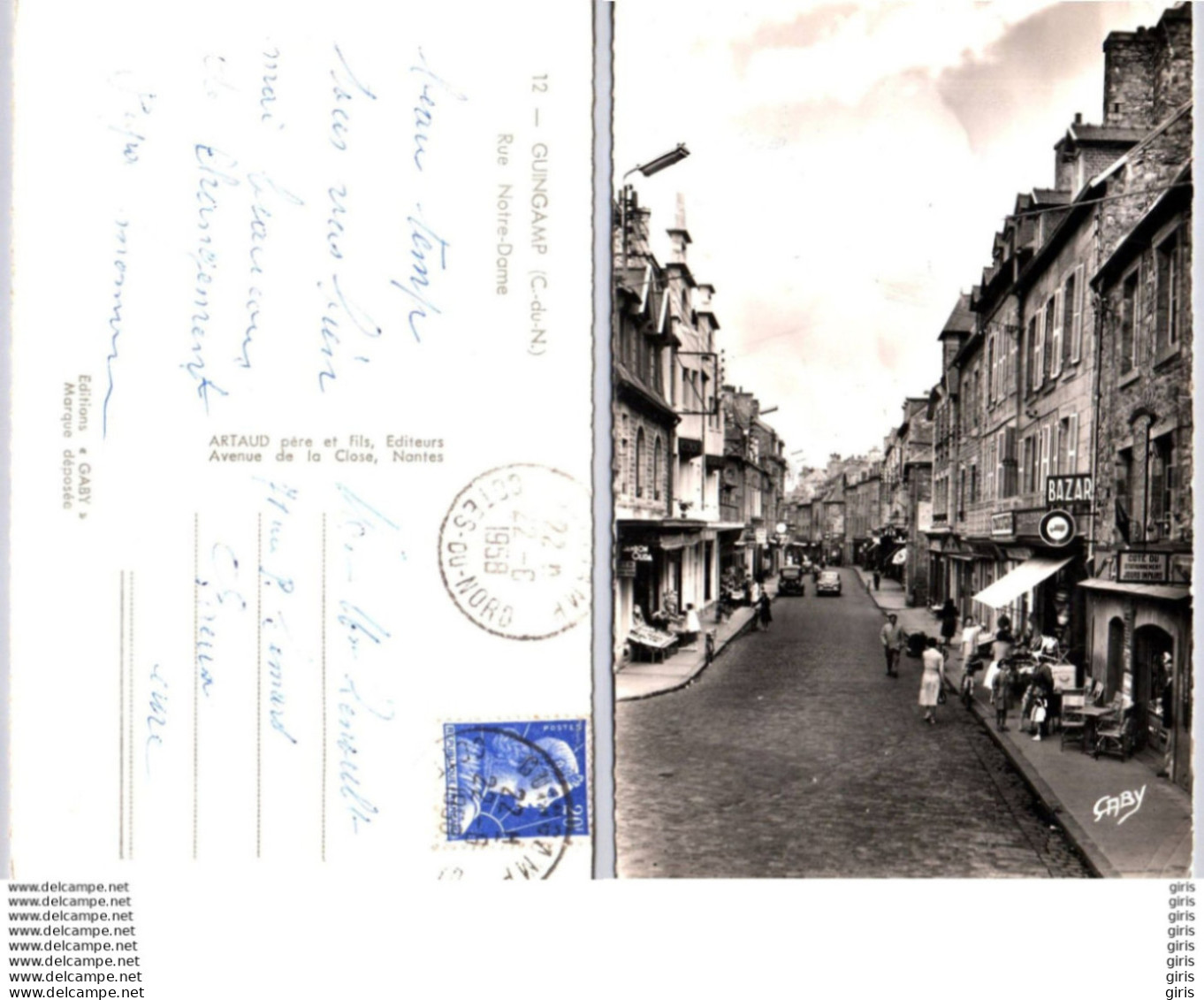 22 - Côtes D'Armor - Guingamp - Rue Notre Dame - Guingamp