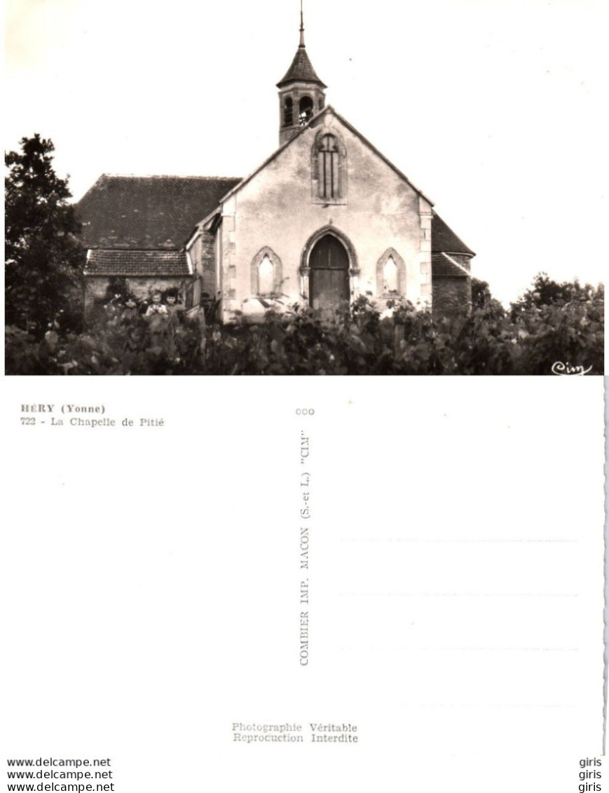 89 - Yonne - Héry - La Chapelle De Pitié - Hery