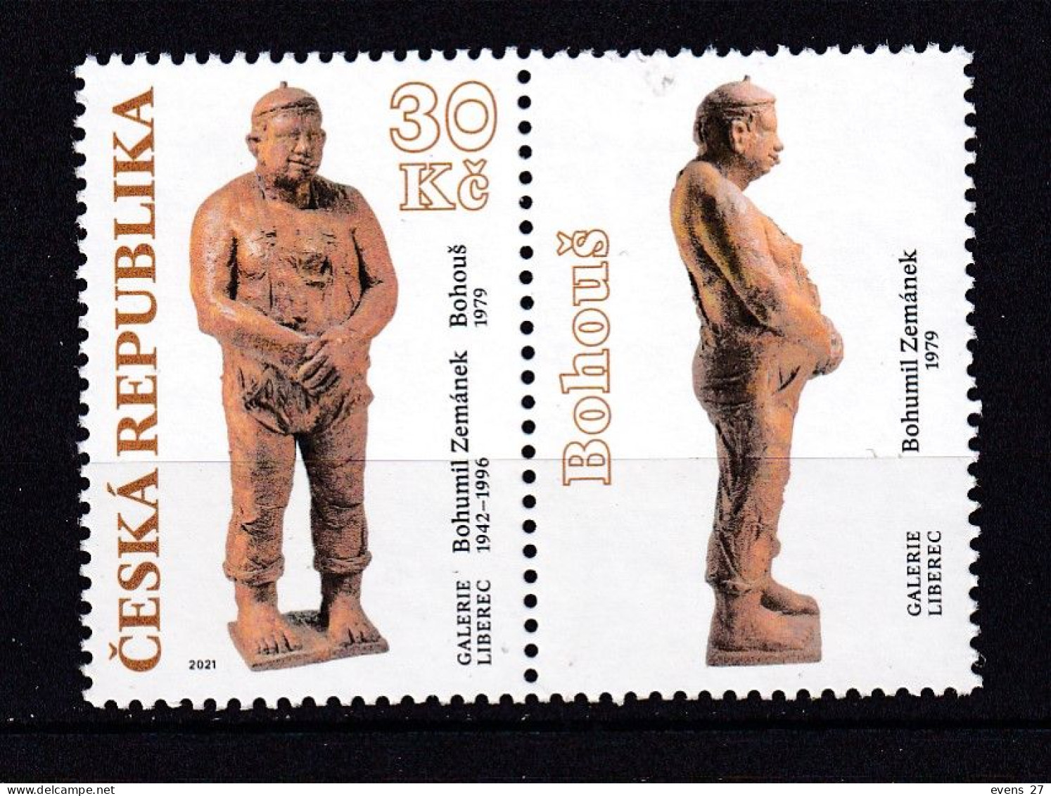 CZECH REPUBLIC-2021-BOHUMIL ZEMANEK-SCULPTOR.-MNH. - Unused Stamps