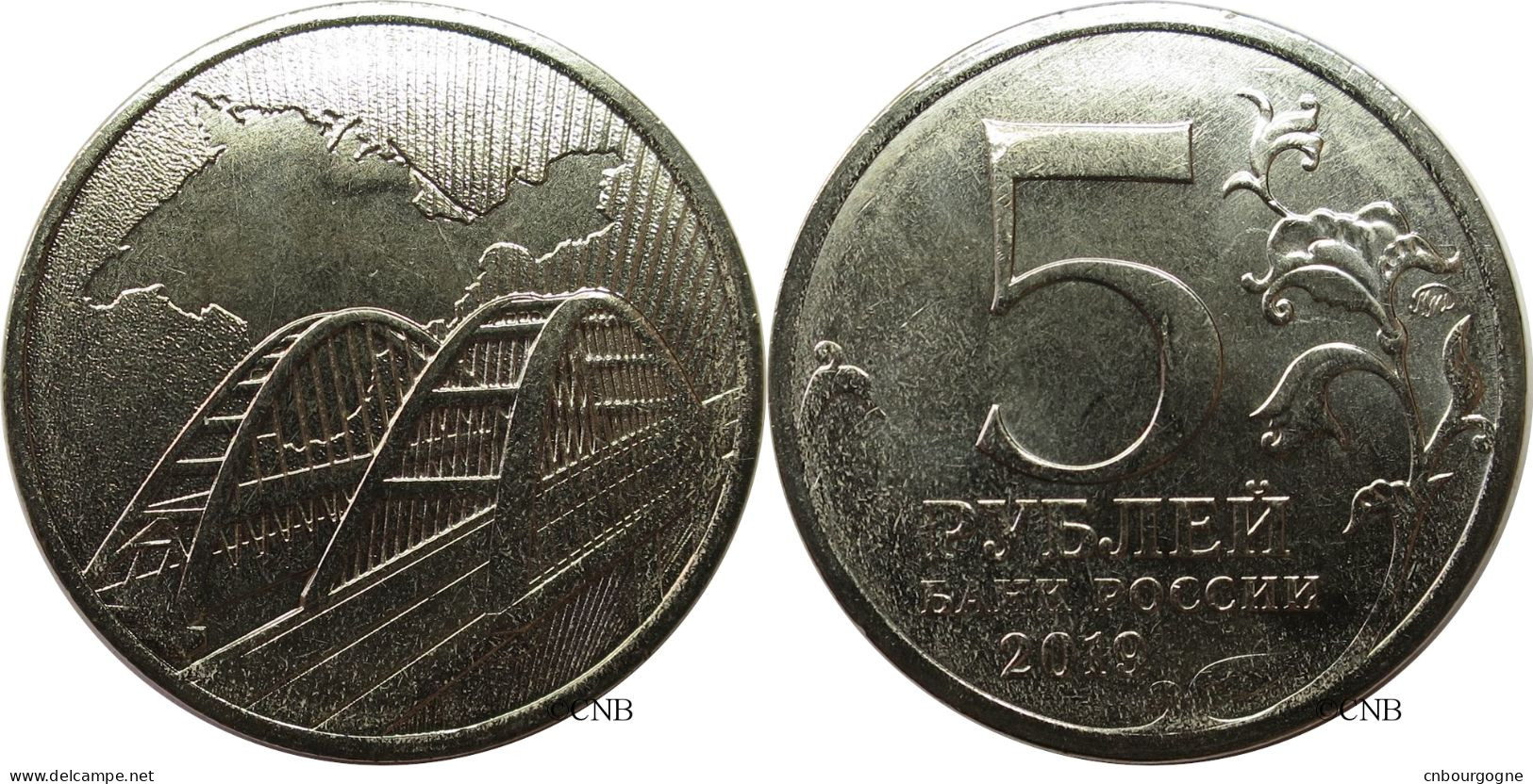 Russie - Fédération - 5 Roubles 2019 5 Ans Du Référendum Sur La Réunion De La Crimée à La Russie - UNC - Mon4661 - Russia