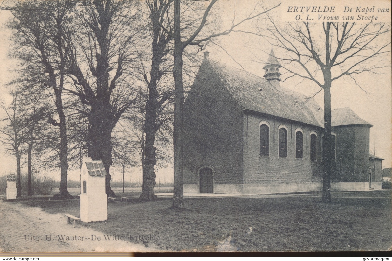 ERTVELDE       DE KAPEL VAN O.L.VROUW VAN STOEPE                2 SCANS - Evergem