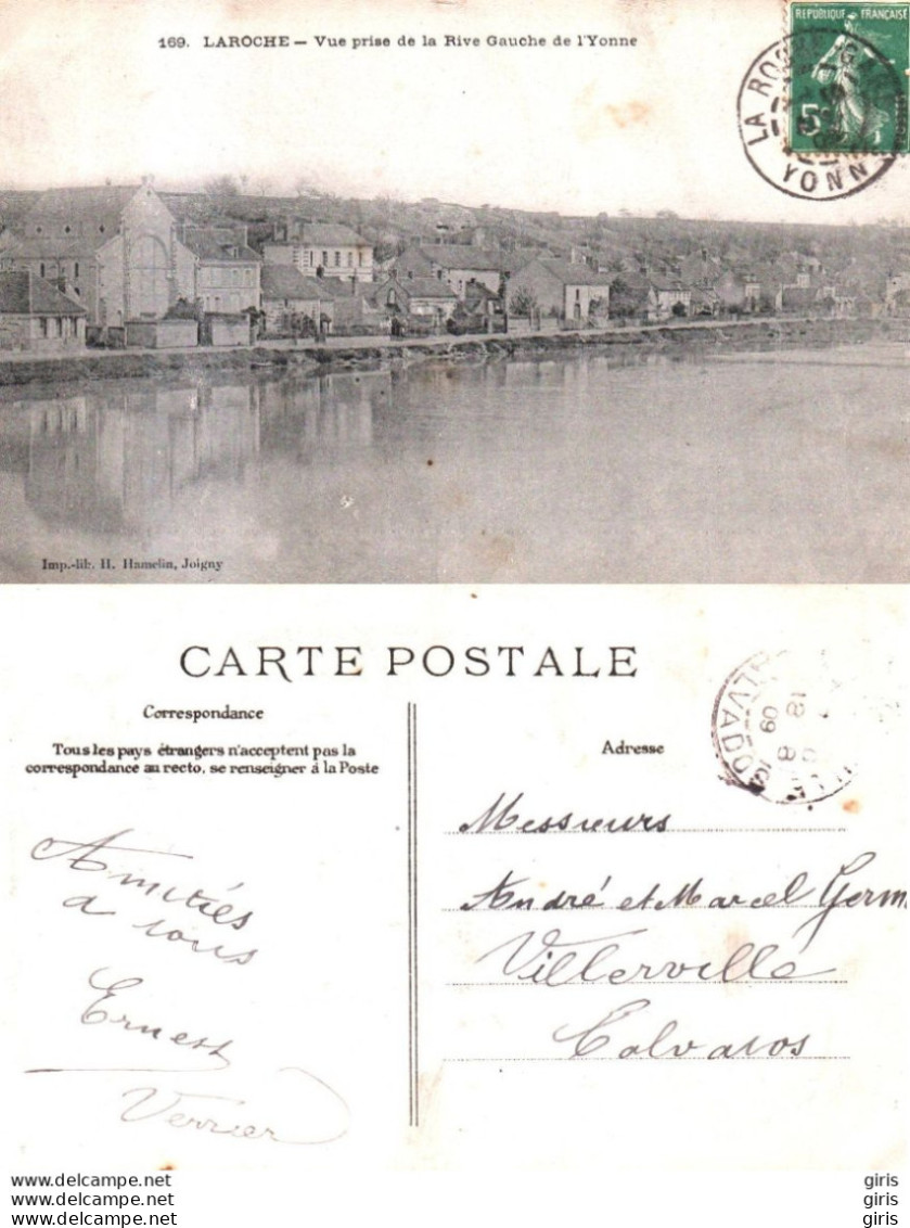 89 - Yonne - Laroche - Vue Prise De La Rive Gauche De L'Yonne - Laroche Saint Cydroine