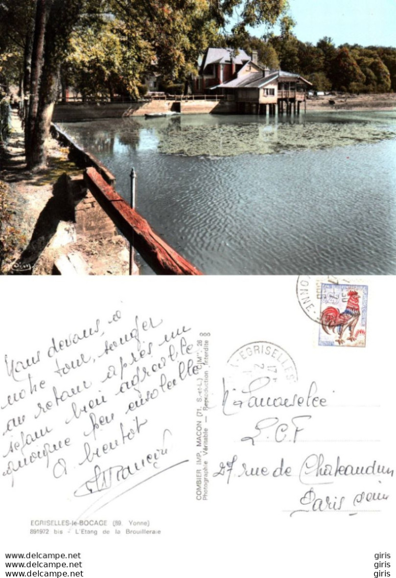 89 - Yonne - Egriselles Le Bocage - L'étang De La Brouilleraie - Egriselles Le Bocage