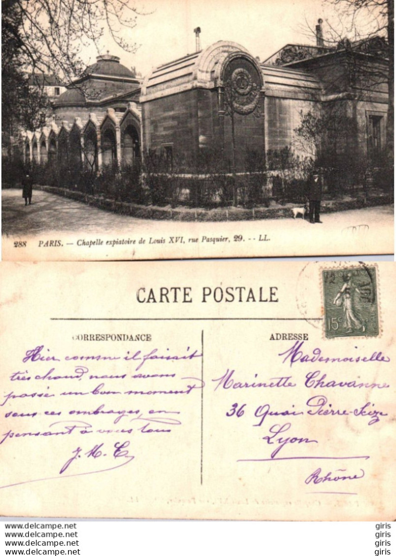 75 - Paris  - Chapelle Expiatoire De Louis XVI - Sonstige & Ohne Zuordnung