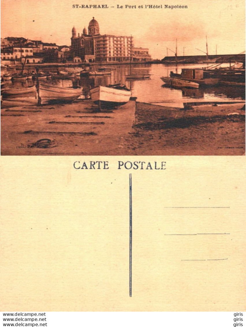 83 - Var - Saint-Raphaël - Le Port Et L'Hôtel Napoléon - Saint-Raphaël